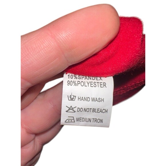 Red Bodycon Tank Dress Womens S Sleeveless Stretch Clubwear Minimalist - Picture 6 of 13